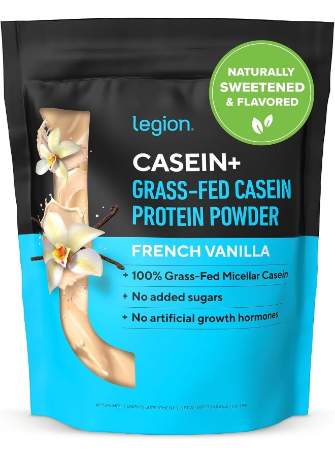 Legion Casein+ Vanilla Pure Micellar Casein Protein Powder - Image 1