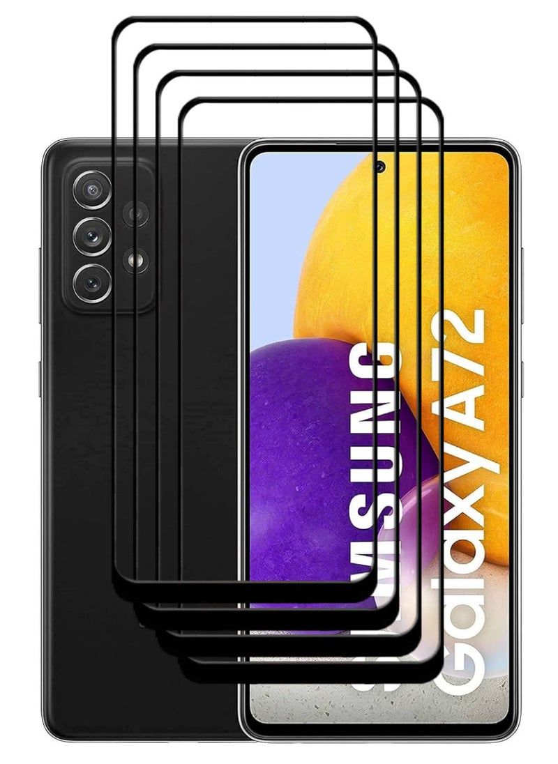 ACLIX 4 Pieces Antistatic ESD Dustproof Premium Quality High Definition Tempered Glass Screen Protector Designed For Samsung Galaxy A72 - Image 1