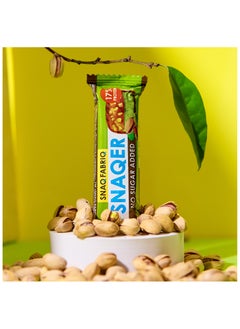 Snaq Fabriq SNAQER Chocolate Protein bar with Pistachio and Caramel No Sugar Added 12x50g  - Image 5