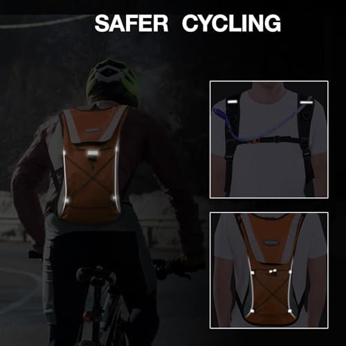 KUYOU Hydration Backpack Hydration Pack with 2L Water Bladder, Lightweight Insulation Water Backpack for Running, Cycling,Hiking,Climbing - Image 4