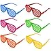 Ainiv Neon Color Shutter Shadeds Glasses for Kids 6PCS Plastic Novelty Party SunGlasses Fancy Dress Costume Glasses 80s 90s Funny Party Decoration Favors Supplies Festival Outfits Accessories - Image 3