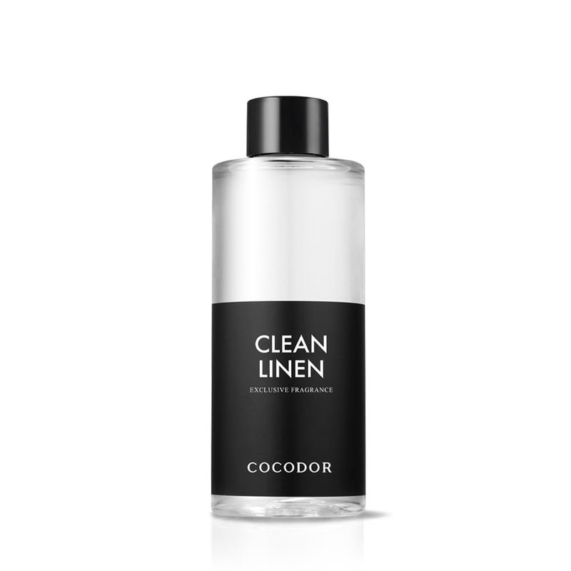 COCODOR Reed Diffuser Oil Refill/Clean Linen /200ml / 1 Pack/Aromatherapy, Home Fragrance, Scented Oils, Oils for Reed Diffuser, Bathroom Home Decor - Image 1