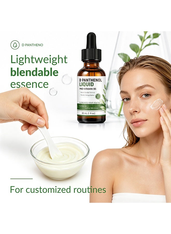 QINGLING D Panthenol Liquid Pro-Vitamin B5 Serum, Water Soluble Repairing Essence For Hydrating Soothing Skin 30ml - Image 4