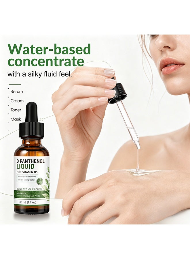 QINGLING D Panthenol Liquid Pro-Vitamin B5 Serum, Water Soluble Repairing Essence For Hydrating Soothing Skin 30ml - Image 2