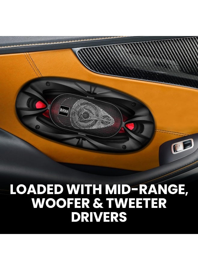 BOSS AUDIO SYSTEMS مكبرات صوت بوس Audio Systems CH4330 Chaos Exxtreme Series 6 × 9 بوصة لسيارات الأبواب - Image 3