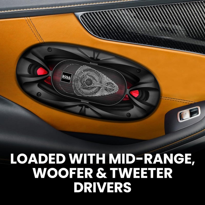 BOSS AUDIO SYSTEMS مكبرات صوت بوس Audio Systems CH4330 Chaos Exxtreme Series 6 × 9 بوصة لسيارات الأبواب - Image 4