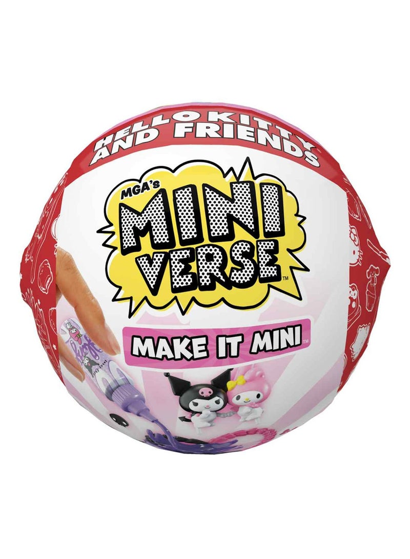 Miniverse Original MGA Entertainment إم جي إي إنترتينمنت Miniverse مينيفيرس Hello Kitty and Friends Make It Mini هيلو كيتي وأصدقاؤها اصنعها مصغرة Kuromi & My Melody كورومي وماي ميلودي مجموعة لعب مصغرة في كبسولة عمياء لعبة أطفال، قطعة للجمع، هدية عيد ميلاد، عرض ديوراما مصغر، لعبة صنع يدوي - Image 5