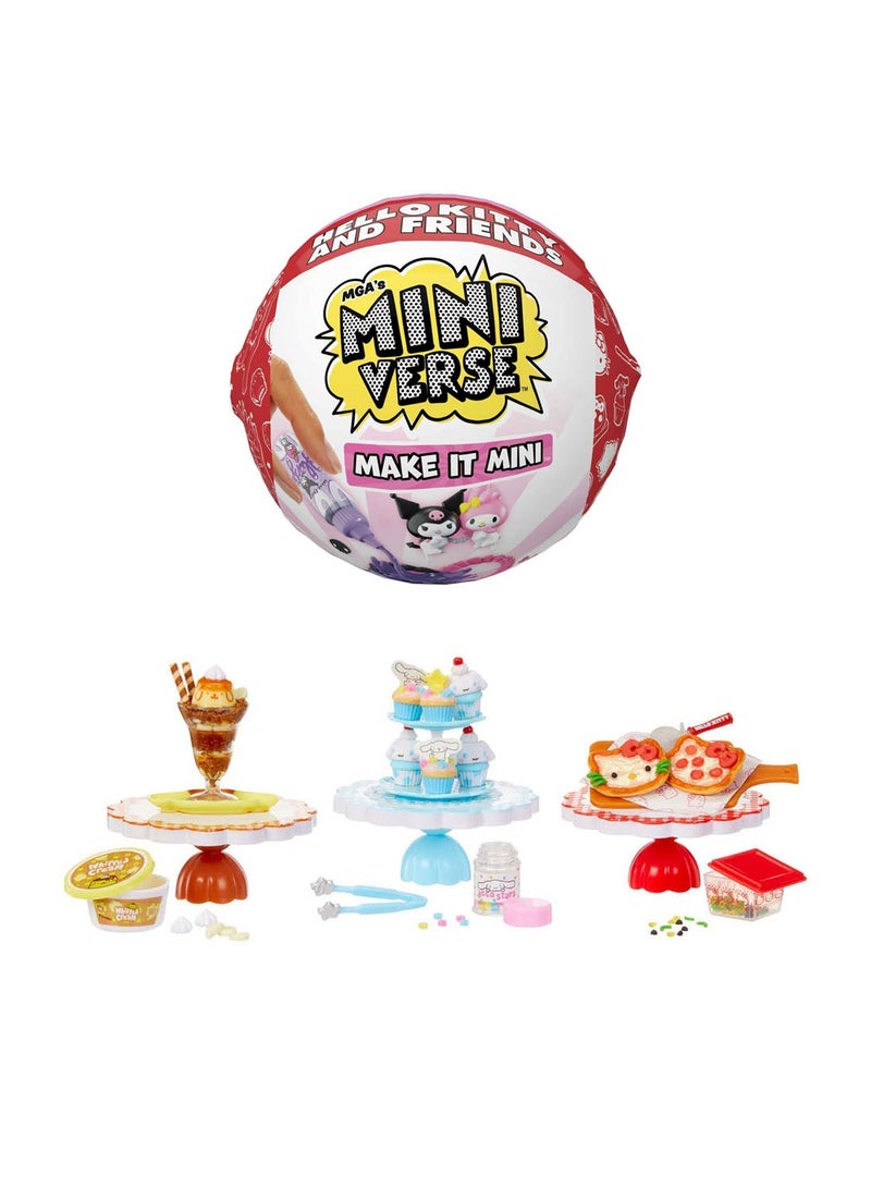 Miniverse Original MGA Entertainment إم جي إي إنترتينمنت Miniverse مينيفيرس Hello Kitty and Friends Make It Mini هيلو كيتي وأصدقاؤها اصنعها مصغرة Kuromi & My Melody كورومي وماي ميلودي مجموعة لعب مصغرة في كبسولة عمياء لعبة أطفال، قطعة للجمع، هدية عيد ميلاد، عرض ديوراما مصغر، لعبة صنع يدوي - Image 3