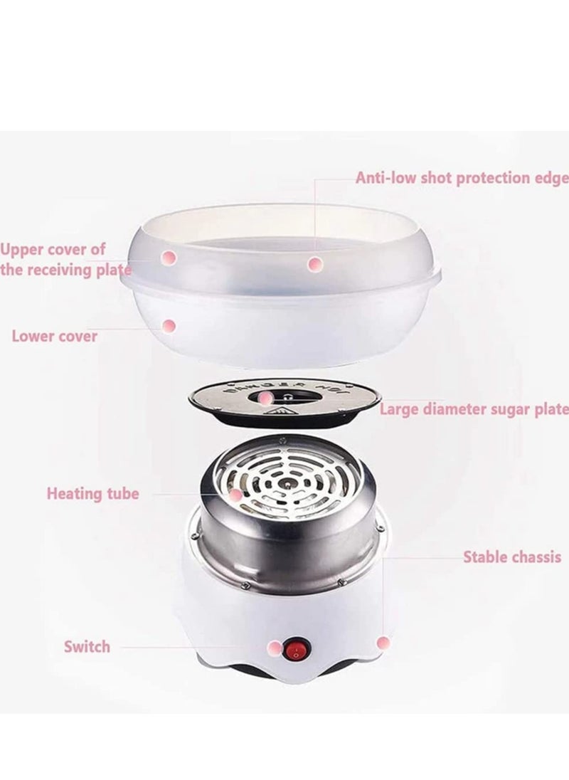 SYOSI Mini Cotton Candy Machine for Kids, Includes Sugar Scoop and Sticks, for Birthdays, Parties, and Home Use  - Image 3