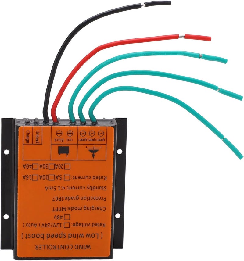 MPPT Wind Turbine Controller 48V | LED Display with Intelligent Replenishment & Auto Brake | IP67 Weather - Proof for AGM Battery / Solar Systems | Aluminum Alloy Housing (600W) - Image 4