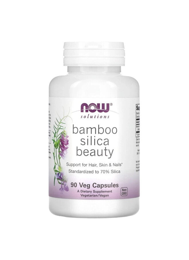 now Solutions, Bamboo Silica Beauty, 90 Veg Capsules  - Image 1