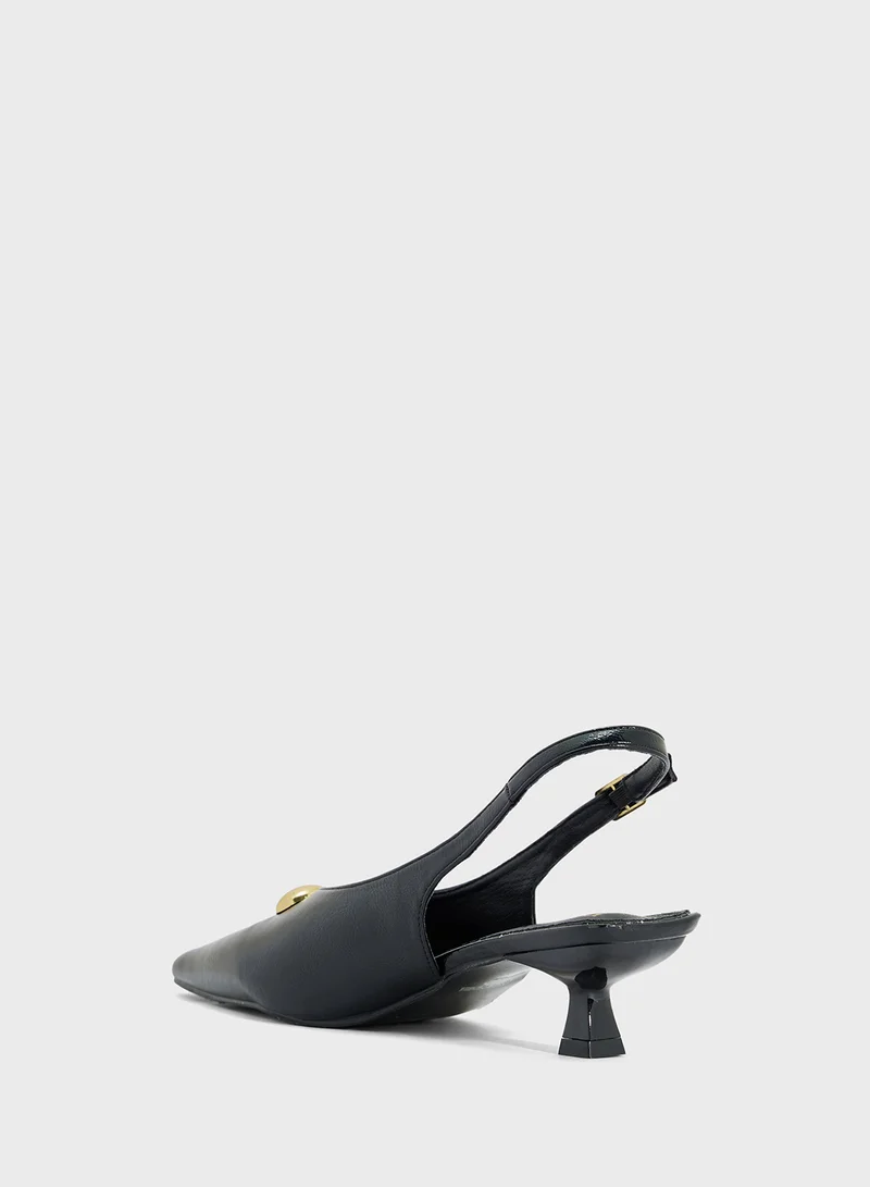 ELLA Sling Back Heeled Pump