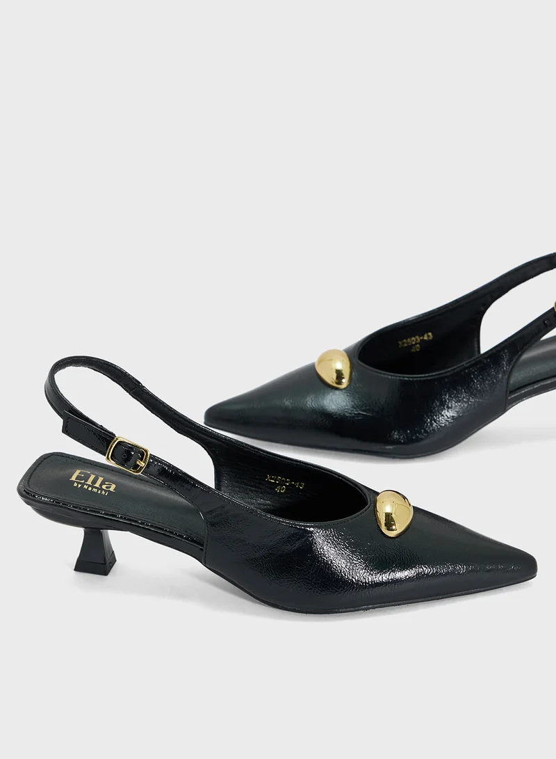 ELLA Sling Back Heeled Pump