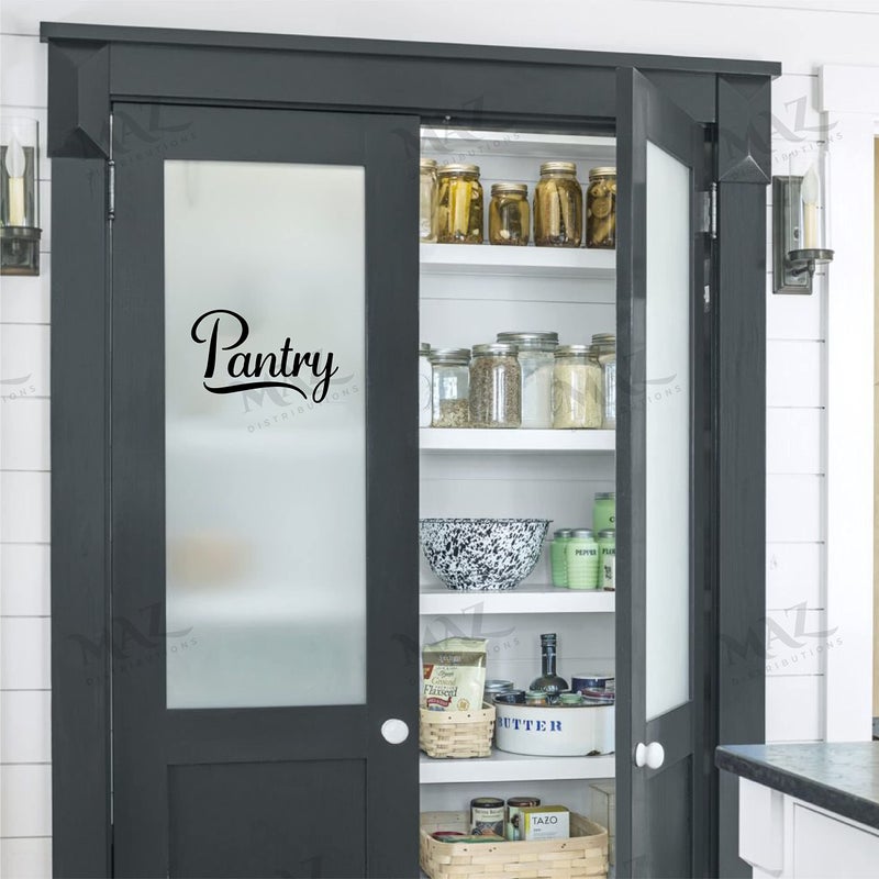 MAZ DISTRIBUTIONS - Pantry Sticker - Vinyl Decal for Refrigerators - Removable Waterproof Sticker for Store Door - Useable Indoor and Outdoor - Easy use for Office and Canteen - MAZ - 321 - Image 2