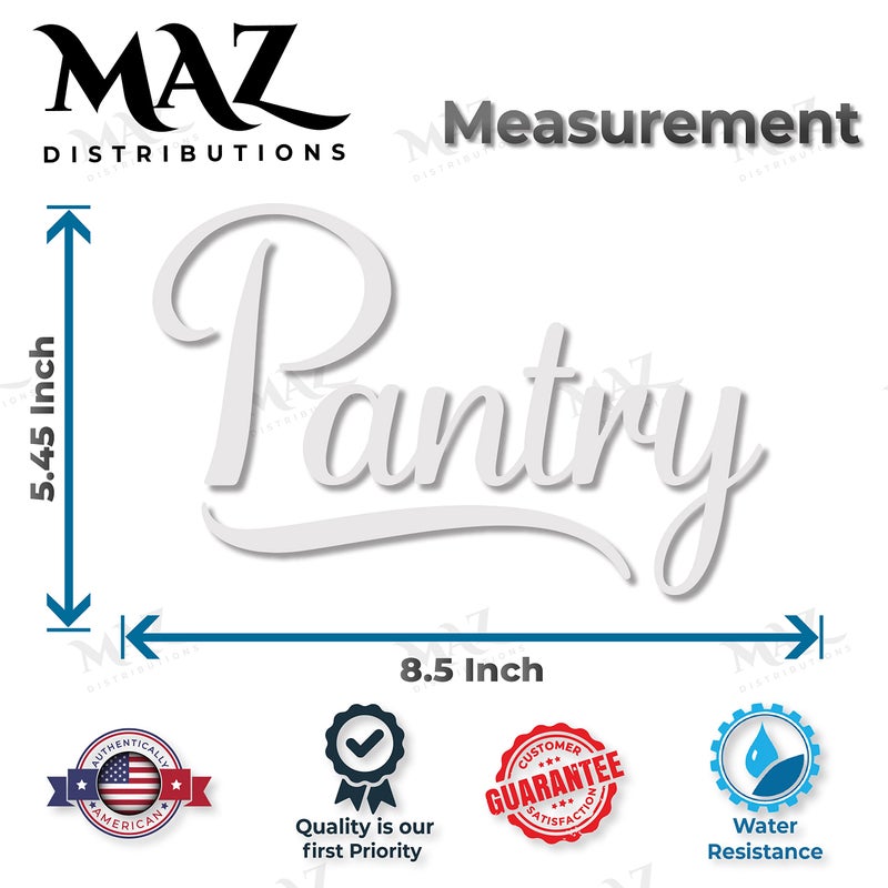 MAZ DISTRIBUTIONS - Pantry Sticker - Vinyl Decal for Refrigerators - Removable Waterproof Sticker for Store Door - Useable Indoor and Outdoor - Easy use for Office and Canteen - MAZ - 321 - Image 5