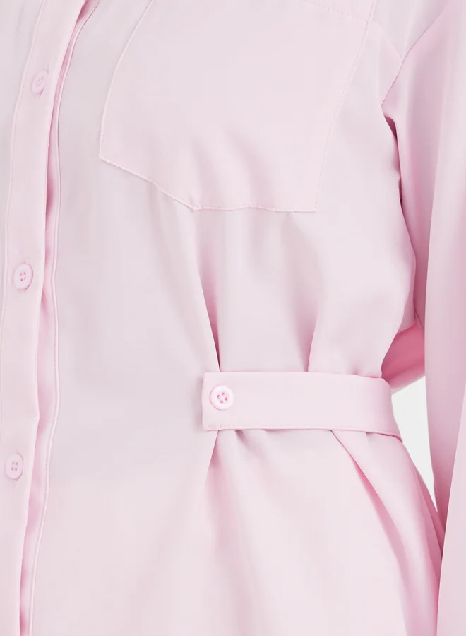 Take Two Take Two Spread Collar Long Sleeve Button Up Shirt