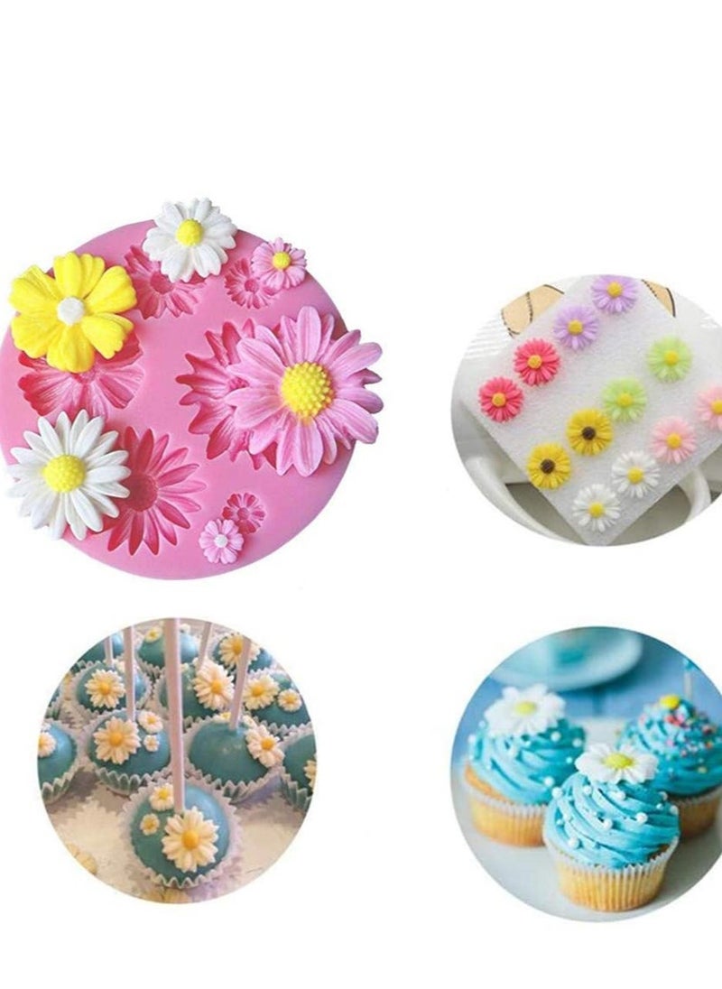 Flower Candy Mould Set, Silicone Chocolate Moulds for DIY Crafting and Cake Decoration, Perfect for Weddings and Birthdays, 4 Pieces - Image 5