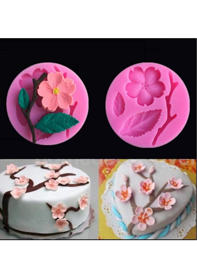Flower Candy Mould Set, Silicone Chocolate Moulds for DIY Crafting and Cake Decoration, Perfect for Weddings and Birthdays, 4 Pieces - Image 2