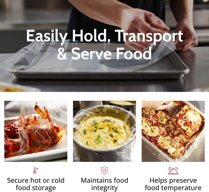 PanSaver Ovenable Full Size Pan Liners - 2-1/2-Inch & 4-Inch Deep, Aluminum, Transparent - Image 3