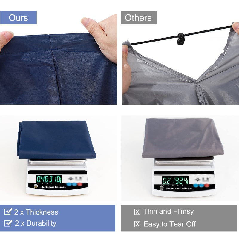 Polecasa Extra Large Heavy Duty Laundry Bag with 130gsm Tear Resistant Fabric, ID Tag and Handles, Easy to Carry Waterproof Dirty Clothes Drawstring Bag, Washable Hamper Bag for Travel, 2 Pack 28 - Image 3