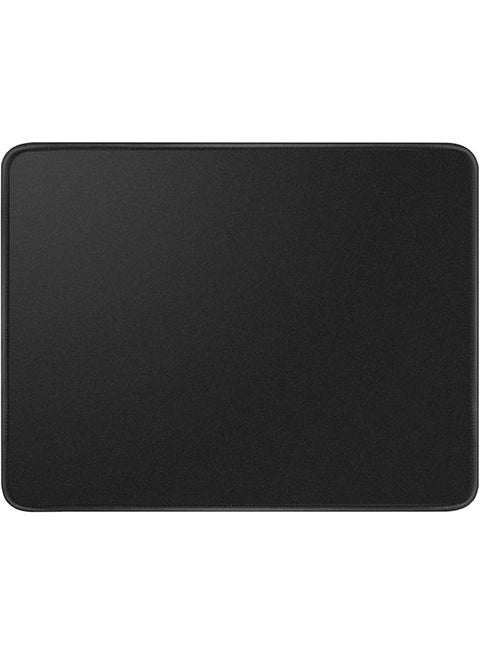 Mouse Pad with Stitched Edge, Non-Slip Rubber Base, Premium-Textured and Waterproof Mousepad for Computers, Laptop, Office and Home, 260x210x3mm, Black/Red