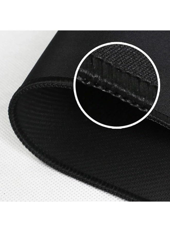 Mouse Pad with Stitched Edge, Non-Slip Rubber Base, Premium-Textured and Waterproof Mousepad for Computers, Laptop, Office and Home, 260x210x3mm, Black/Red