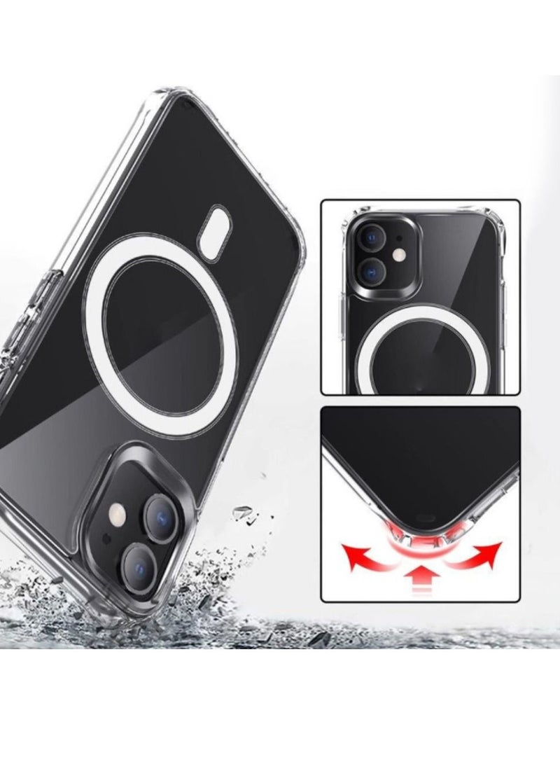 iPhone 12 Case TPU Magsafe Case Cover Clear - Image 1