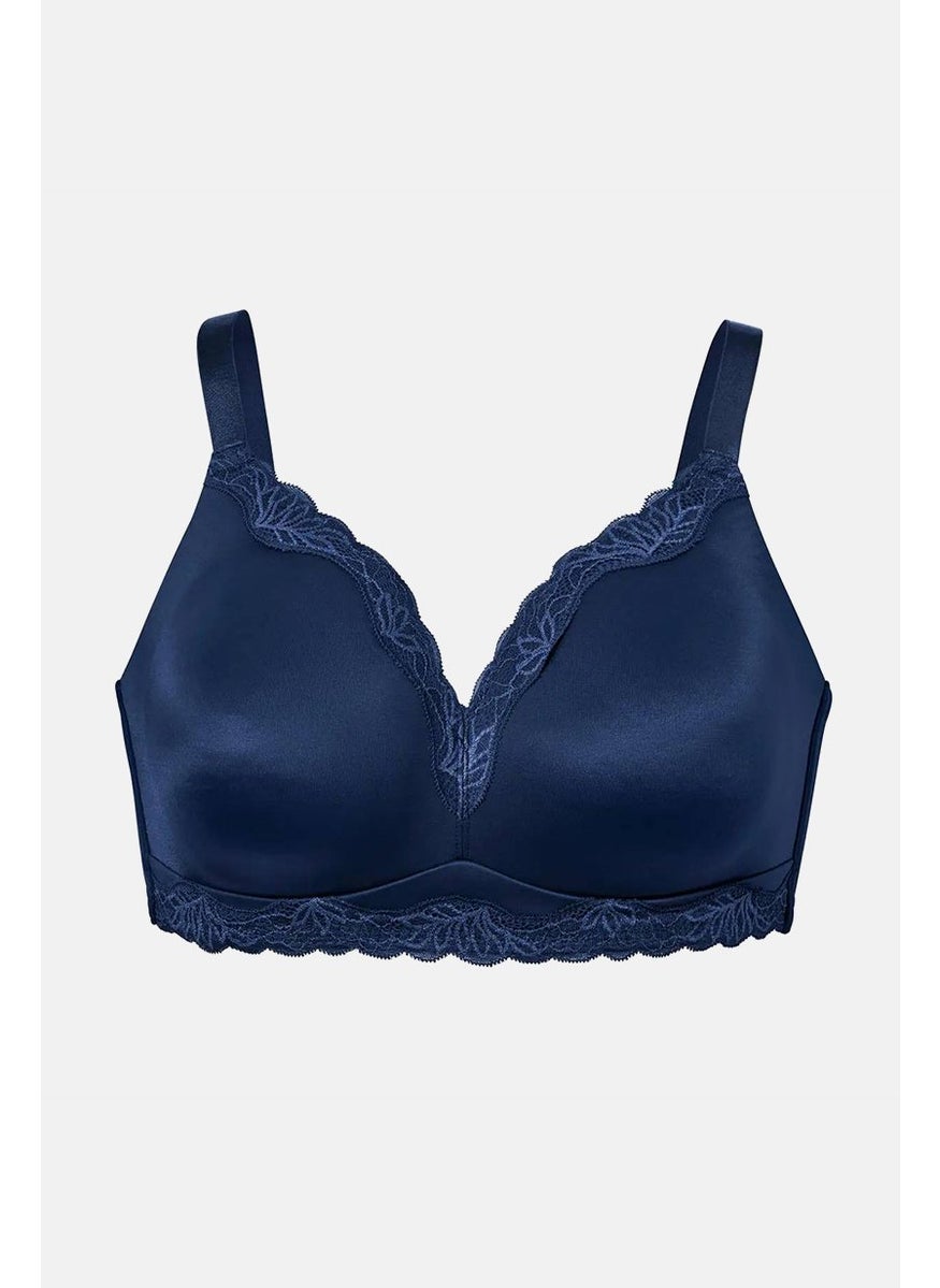 Tchibo Women Lace Non Padded Unlined Bra, Navy  - Image 1