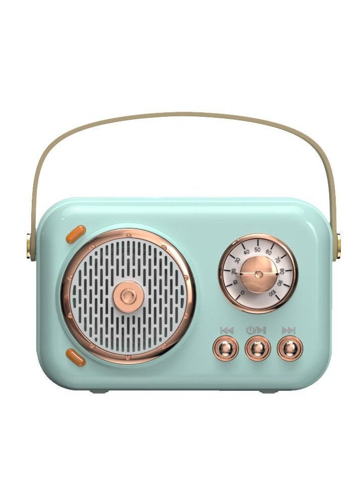 Portable Bluetooth Speaker with Microphone Set Green