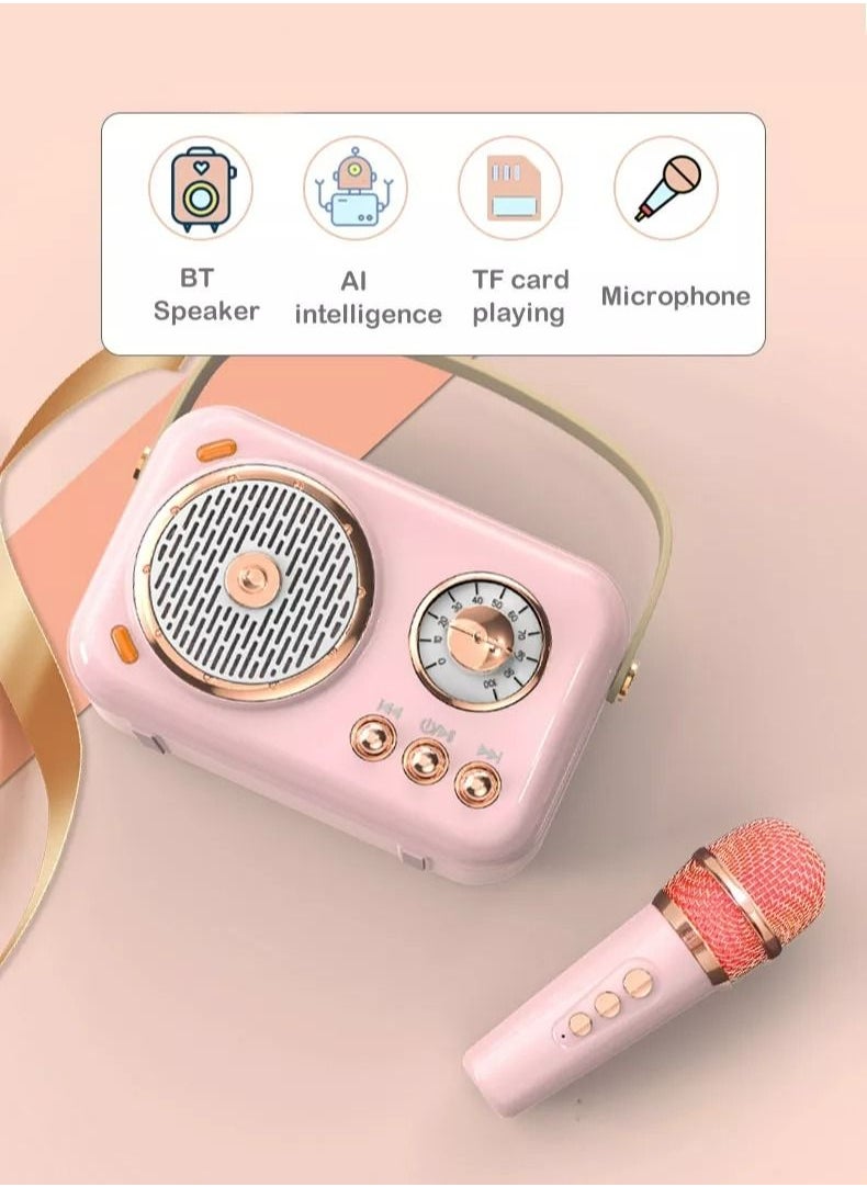 Portable Bluetooth Speaker with Microphone Set Green
