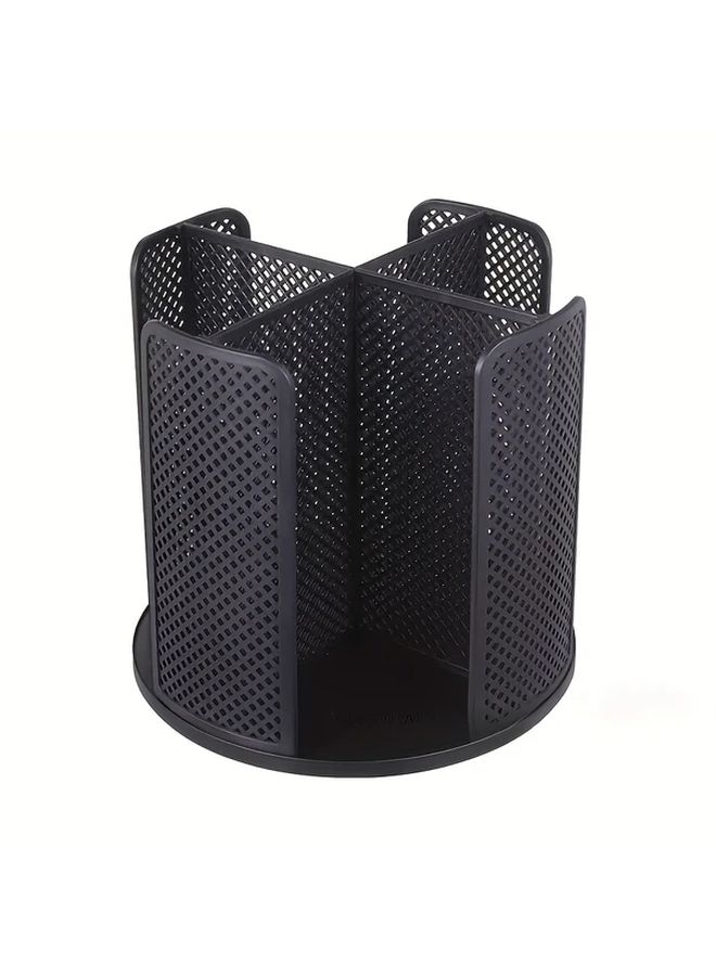 White 360 Degree Rotating Multi Tier Cup Holder Heavy Duty Plastic Mesh Storage Organizer For Office Kitchen Bathroom Space Saving Countertop Dispenser For Disposable Cups Plates Containers No Fill Slot Indicator - Image 5