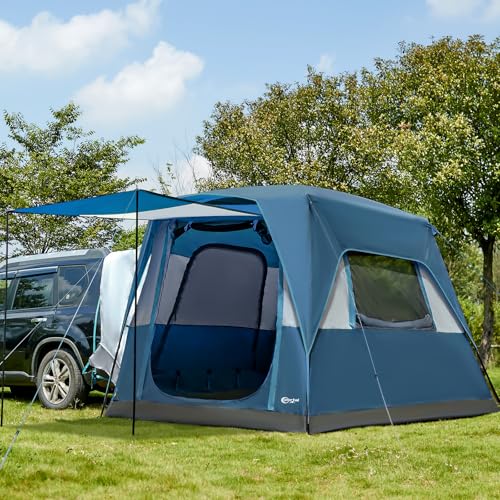 Portal 5-Person SUV Tent with Porch, 2-in-1 Car Camping Tent, Water-Resistant & Windproof, Trunk Tent with 2 Doors for Travel & Outdoor Adventures - Image 1