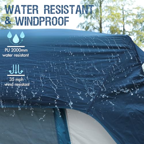 Portal 5-Person SUV Tent with Porch, 2-in-1 Car Camping Tent, Water-Resistant & Windproof, Trunk Tent with 2 Doors for Travel & Outdoor Adventures - Image 5