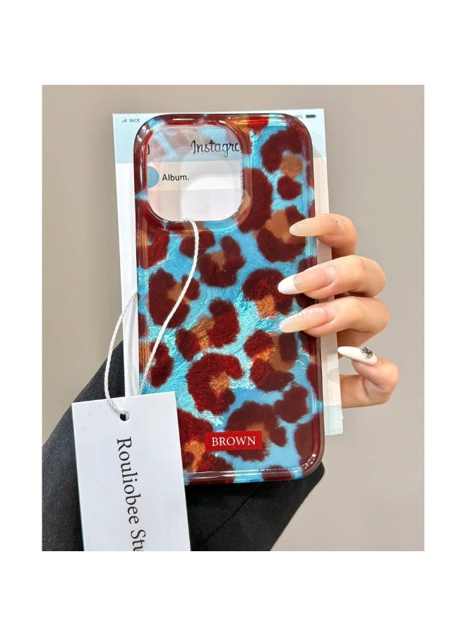 NIBEMINENT Retro Leopard Print Protective TPU Case Cover For iPhone 16 Pro - Image 3