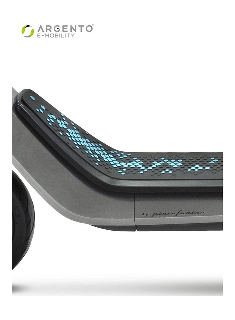 ARGENTO KPF Electric Scooter, Quick Folding & Portable, Max Range 40KM, Max Speed 25Kmph, Peak Power 600W Motor, 10 Inch Pneumatic Tubeless Tires-Black/Grey - Image 4