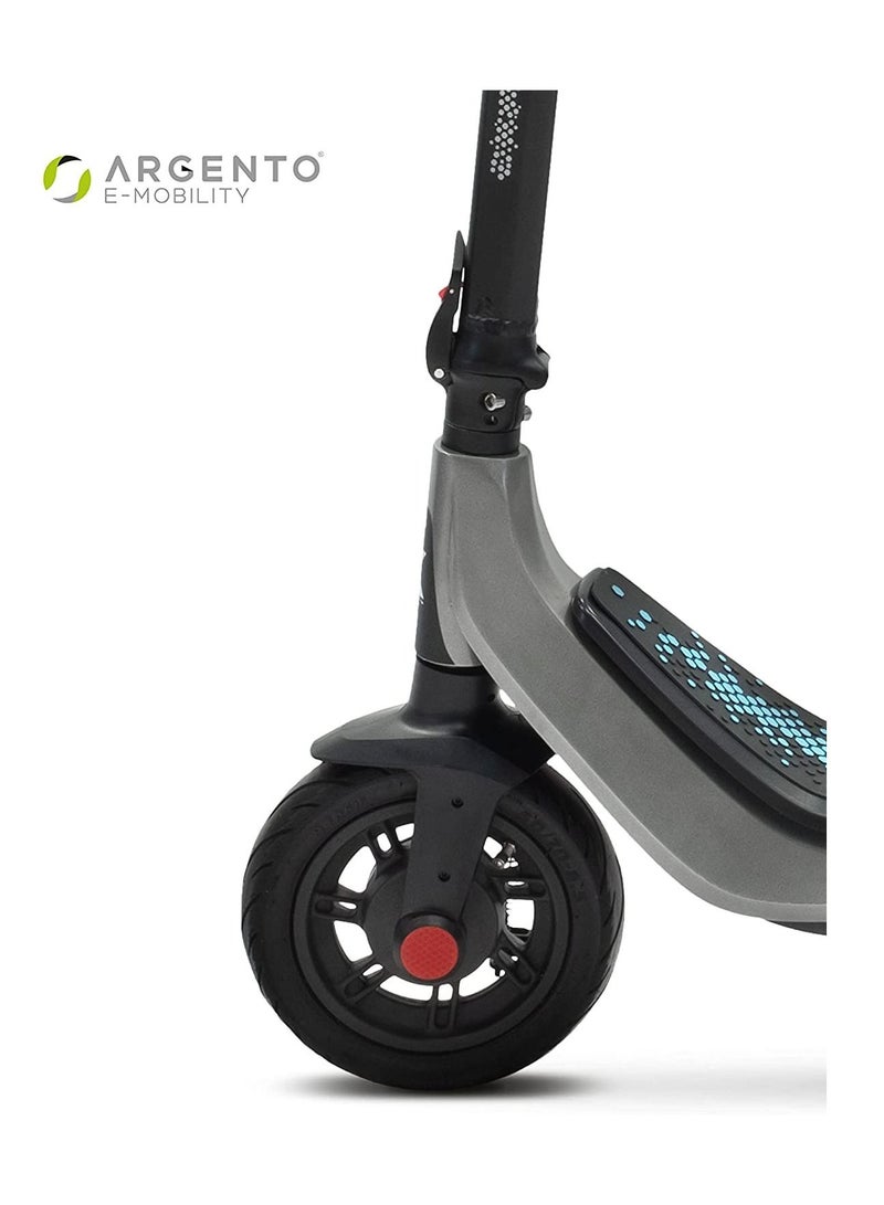 ARGENTO KPF Electric Scooter, Quick Folding & Portable, Max Range 40KM, Max Speed 25Kmph, Peak Power 600W Motor, 10 Inch Pneumatic Tubeless Tires-Black/Grey - Image 2