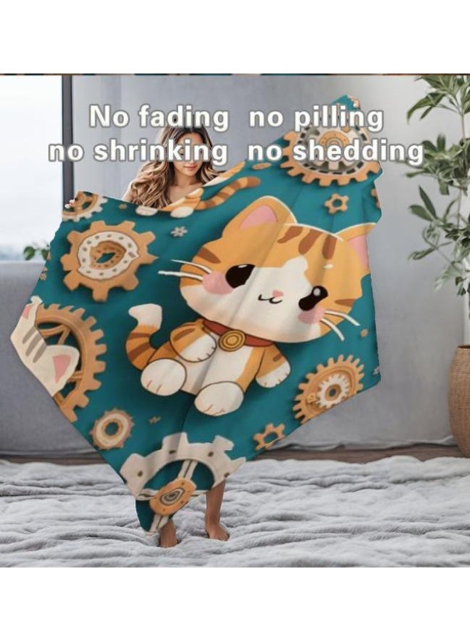 عام بطانية رقيقة من الفانيلا الكرتونية للأطفال والرضع (دافئة ومريحة، ومناسبة للنوم والألعاب) 70 سم * 100 سم - Image 4