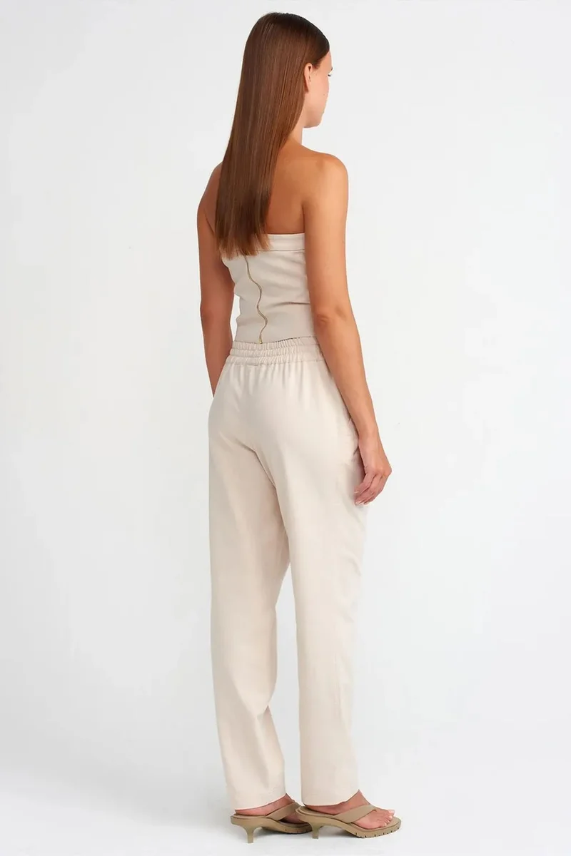 ديلفين DILVIN Women's Linen-Blend Jogger Pants