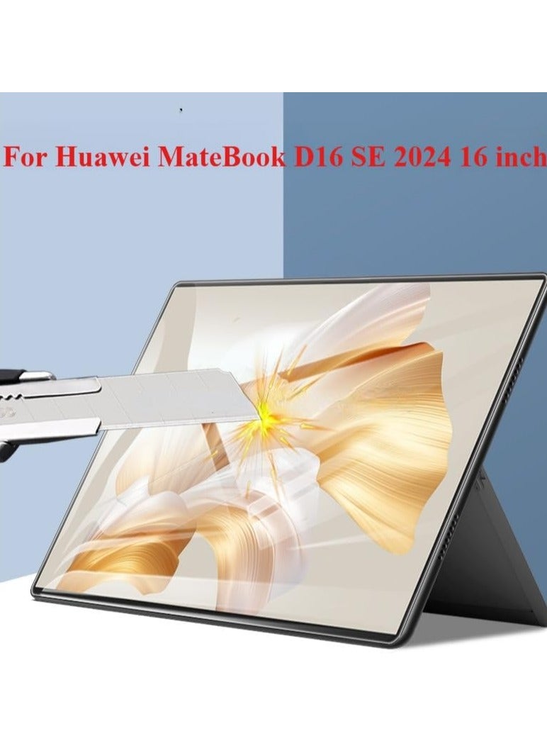 عام واقي شاشة متوافق مع Huawei MateBook D16 SE 2024 مقاس 16 بوصة - فيلم حماية شفاف عالي الوضوح من الزجاج المقوى - Image 2