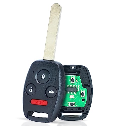 Aichiyu Key Fob Replacement for Honda Accord 2003 2004 2005 2006 2007 4 Buttons 3138Mhz ID46 Chip Keyless Entry Remote Control Car Key FCC ID OUCG8D380HA PN 35111SHJ305
