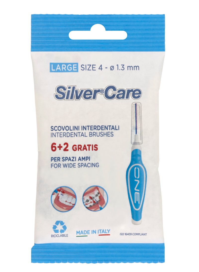 Silver Care Interdental Brushes Large 8 Pieces - Image 1