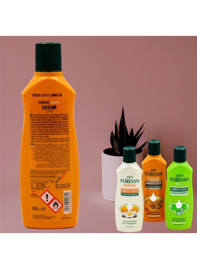 فورزان معطر جو ومزيل روائح مركز من أورينت، معطر للأرضيات والمراحيض برائحة تدوم طويلاً، 125 مل - Image 2