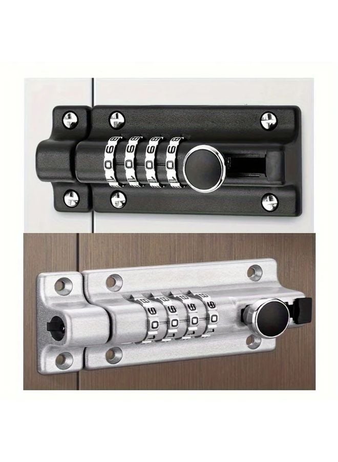Intensification Black Heavy Duty Four Digit Combination Padlock Anti Theft Outdoor Indoor - Image 2