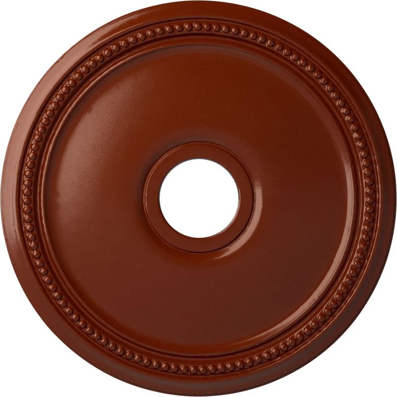 Ekena Millwork CM18DIFIF Diane Ceiling Medallion, 18"OD x 3 5/8"ID x 1 1/8"P (Fits Canopies up to 5 3/8"), Hand-Painted FireBrick - Image 1