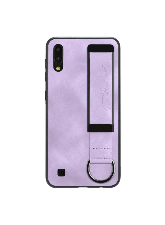 اس-توب جراب خلفي من الجلد مع حامل سوار المعصم لهاتف Samsung Galaxy A10 / M10 - Image 2