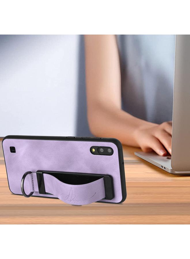 اس-توب جراب خلفي من الجلد مع حامل سوار المعصم لهاتف Samsung Galaxy A10 / M10 - Image 4