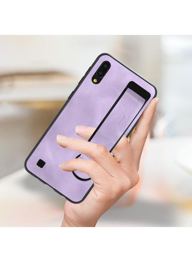 اس-توب جراب خلفي من الجلد مع حامل سوار المعصم لهاتف Samsung Galaxy A10 / M10 - Image 5