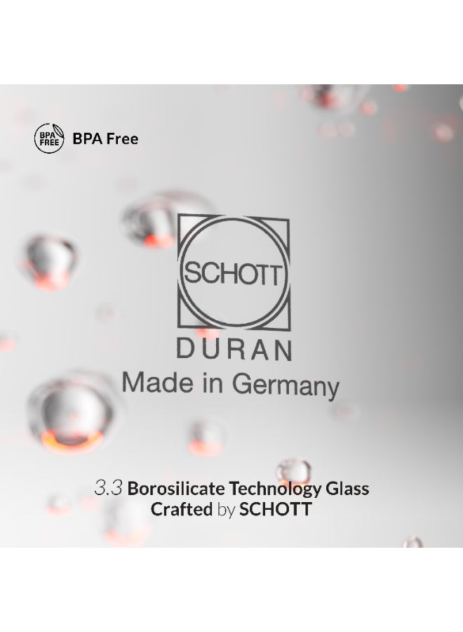 Feller Germany EK730 Electric Kettle, 1.7L German Schott Glass, 2200W Fast Boil, Strix Control, BPA Free (Red) - Image 3