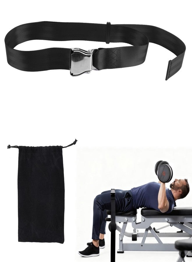 Fukaisu Nordic Hamstring Curl Strap, Polyester Premium Durable Nordic Curl Bench Belt Practical Home Gym Workout Accessories Suitable for Women Men (Black) - Image 1