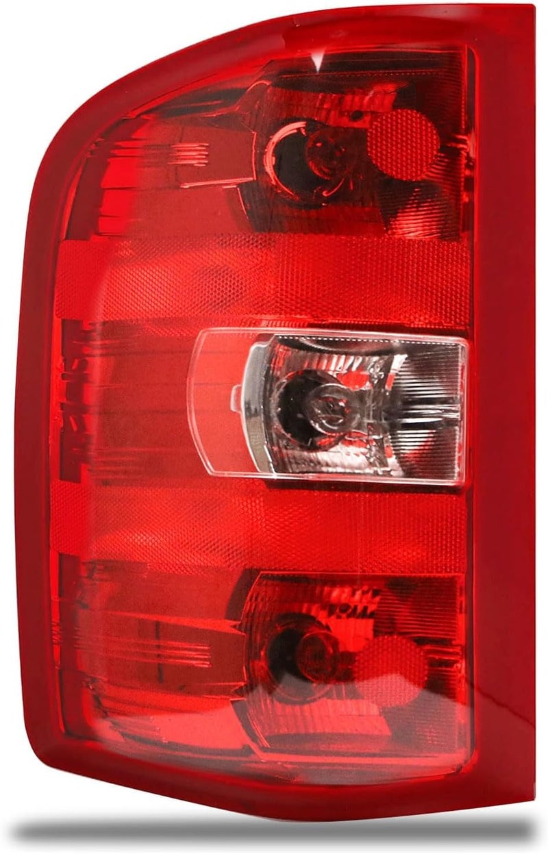 Lathsy Tail Light Assembly for 2007-2013 Chevy Silverado & GMC Sierra (Left Driver Side, Red Border) - Image 1